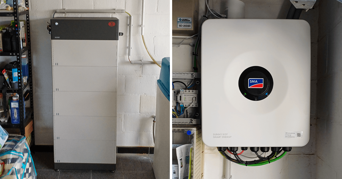 Slimme installatie van BYD thuisbatterij en SMA omvormer in Beernem
